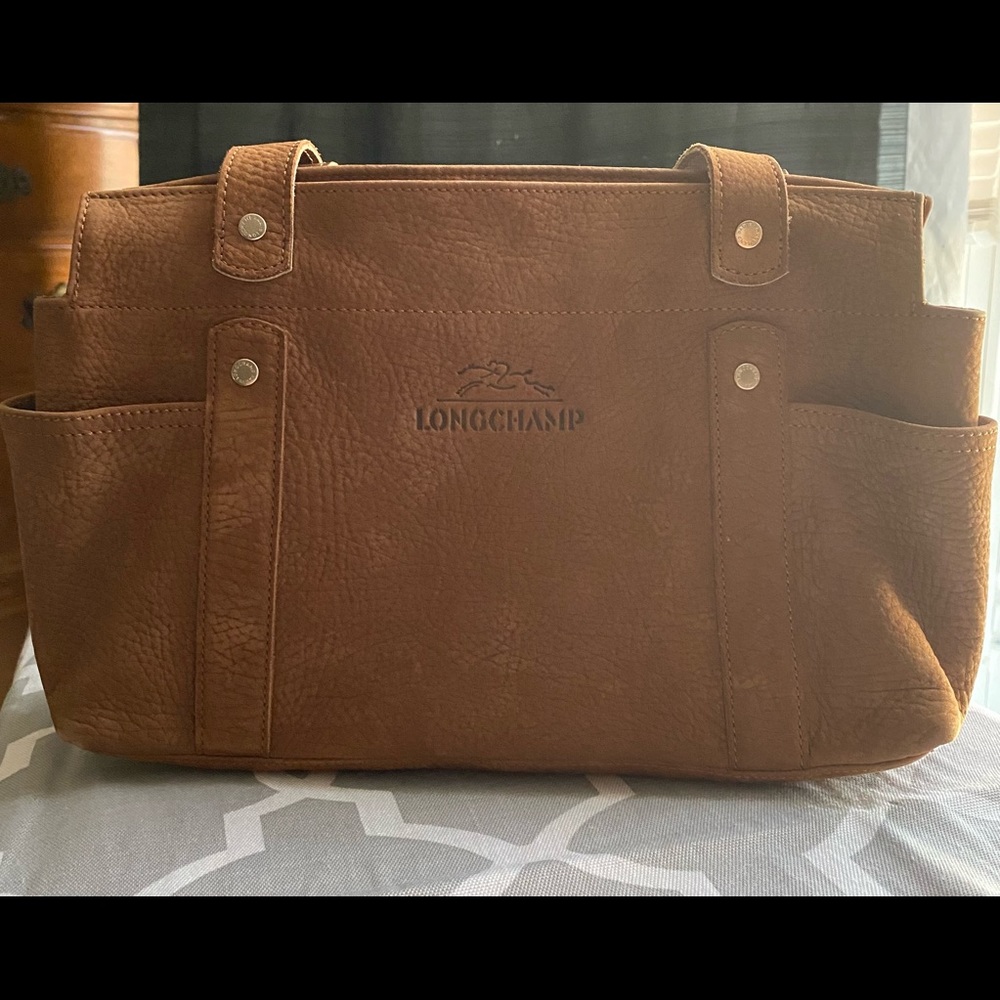 Longchamp Suede Shoulder/Hand Bag